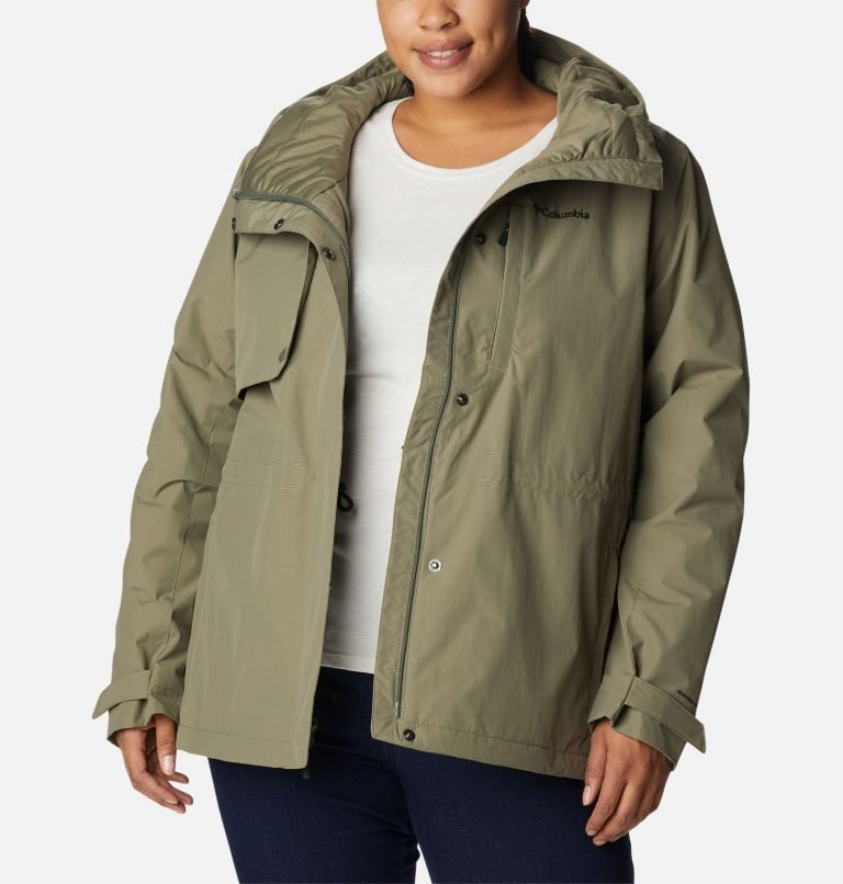 Jacheta Columbia Hadley Trail Dama Masline Verzi | Plus Size CVA7QS0Z9